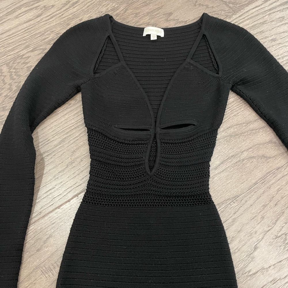 Ronny kobo knit body con dress